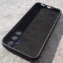 Чехол на Samsung A34, Silicone Case, с логотипом, черный Чехол на Samsung A34, Silicone Case, с логотипом, черный