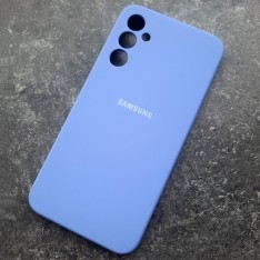 Чехол для Samsung A34, Silicone Case, с логотипом, фиолетовый