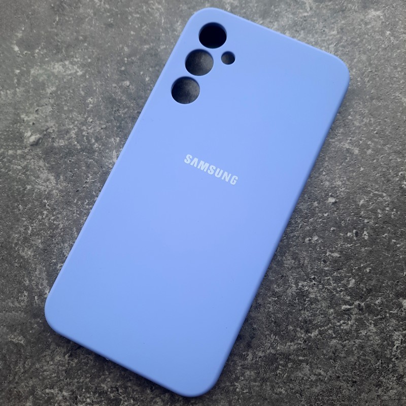 Чехол для Samsung A34, Silicone Case, с логотипом, фиолетовый Чехол для Samsung A34, Silicone Case, с логотипом, фиолетовый
