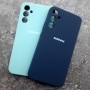 Чехол для Samsung A34, Silicone Case, с логотипом, ментол Чехол для Samsung A34, Silicone Case, с логотипом, ментол