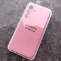 Чехол для Samsung A35 5G, Silicone Case, с логотипом, розовый