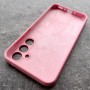 Чехол для Samsung A35 5G, Silicone Case, с логотипом, розовый