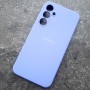 Чехол для Samsung A35 Silicone Case, с логотипом, фиалковый
