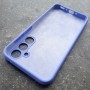 Чехол для Samsung A35 Silicone Case, с логотипом, фиалковый