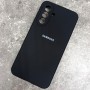 Чехол для Samsung A36 Silicone Case, с логотипом, черный