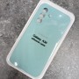 Чехол для Samsung A36 Silicone Case, с логотипом, мятный