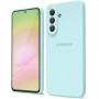 Чехол для Samsung A57 Silicone Case, с логотипом, бирюза