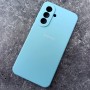 Чехол для Samsung A57 Silicone Case, с логотипом, бирюза