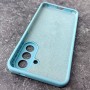 Чехол для Samsung A57 Silicone Case, с логотипом, бирюза