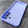 Чехол для Samsung A57 Silicone Case, с логотипом, сиреневый