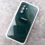 Чехол для Samsung A57 Silicone Case, с логотипом, темно-зеленый