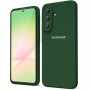 Чехол для Samsung A57 Silicone Case, с логотипом, темно-зеленый