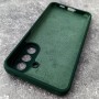 Чехол для Samsung A57 Silicone Case, с логотипом, темно-зеленый