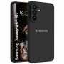 Чехол для Samsung A57 Silicone Case, с логотипом, черный
