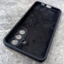 Чехол для Samsung A57 Silicone Case, с логотипом, черный