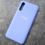 Чехол для Samsung A50, Silicone Case с логотипом, фиолетовый Чехол для Samsung A50, Silicone Case с логотипом, фиолетовый
