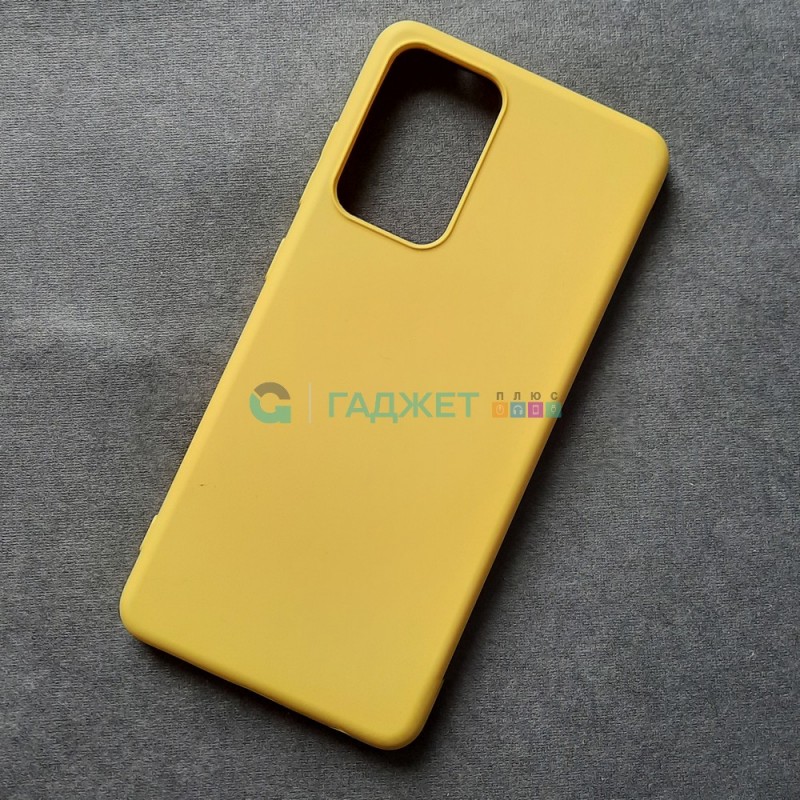 Силиконовый чехол для Samsung A52, желтый Силиконовый чехол для Samsung A52, желтый