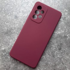 Чехол для Samsung A53, Silicone Case, сливовый