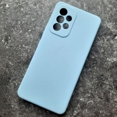 Чехол для Samsung A53, Silicone Case, светло-голубой
