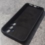 Чехол для Самсунг А54, Silicone Case с логотипом, черный