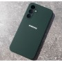 Чехол для смартфона Samsung A54, Silicone Case с логотипом, темно-зеленый