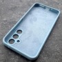 Чехол для Samusng A54, Silicone Case, с логотипом, голубой