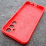 Чехол для Samusng A54, Silicone Case, с логотипом, неоново-оранжевый