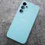 Чехол для Samsung A55 Silicone Case, с логотипом, ментоловый