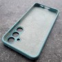 Чехол для Samsung A55 Silicone Case, с логотипом, ментоловый