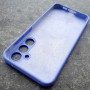 Чехол для Samsung A55 Silicone Case, с логотипом, фиалковый