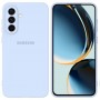 Чехол для Samsung A56 Silicone Case, с логотипом, голубой