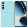 Чехол для Samsung A56 Silicone Case, с логотипом, мятный