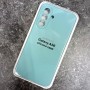 Чехол для Samsung A56 Silicone Case, с логотипом, мятный