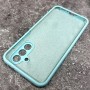 Чехол для Samsung A56 Silicone Case, с логотипом, мятный