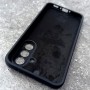 Чехол для Samsung A56 Silicone Case, с логотипом, черный Чехол для Samsung A56 Silicone Case, с логотипом, черный