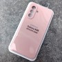Чехол для Samsung A56 Silicone Case, с логотипом, розовый песок