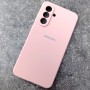Чехол для Samsung A56 Silicone Case, с логотипом, розовый песок