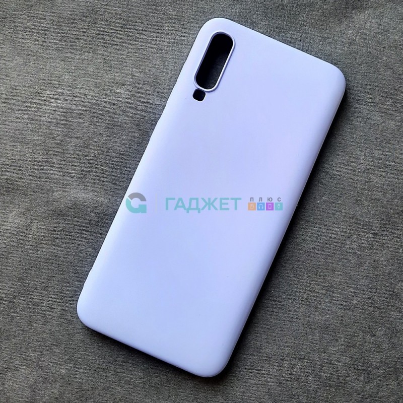 Силиконовый чехол для Samsung A70, фиолетовый Силиконовый чехол для Samsung A70, фиолетовый