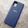Чехол для Samusng A71, Silicone Case, с логотипом, темно-синий Чехол для Samusng A71, Silicone Case, с логотипом, темно-синий