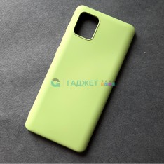 Силиконовый чехол для Samsung Note 10 Lite, светло-зеленый