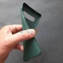 Силиконовый чехол для Samsung S10, темно-зеленый