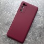 Чехол для Samsung S20 FE, Silicone Case, сливовый