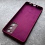 Чехол для Samsung S20 FE, Silicone Case, сливовый