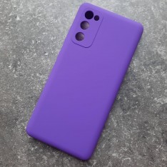 Чехол для Samsung S20 FE, Silicone Case, ультрафиолет