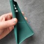 Cиликоновый чехол для Samsung S20 FE, темно-зеленый Cиликоновый чехол для Samsung S20 FE, темно-зеленый