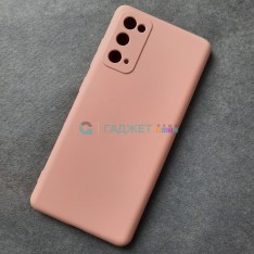 Cиликоновый чехол для Samsung S20 FE, розовый песок