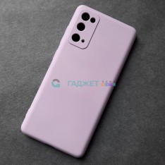 Cиликоновый чехол для Samsung S20 FE, сирень