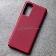 Cиликоновый чехол для Samsung S20 FE, марсала