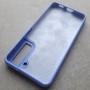 Чехол для Samsung S21 FE, Silicone Case, с логотипом, фиолетовый