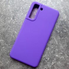 Чехол для Samsung S21 FE, Silicone Case, ультрафиолет